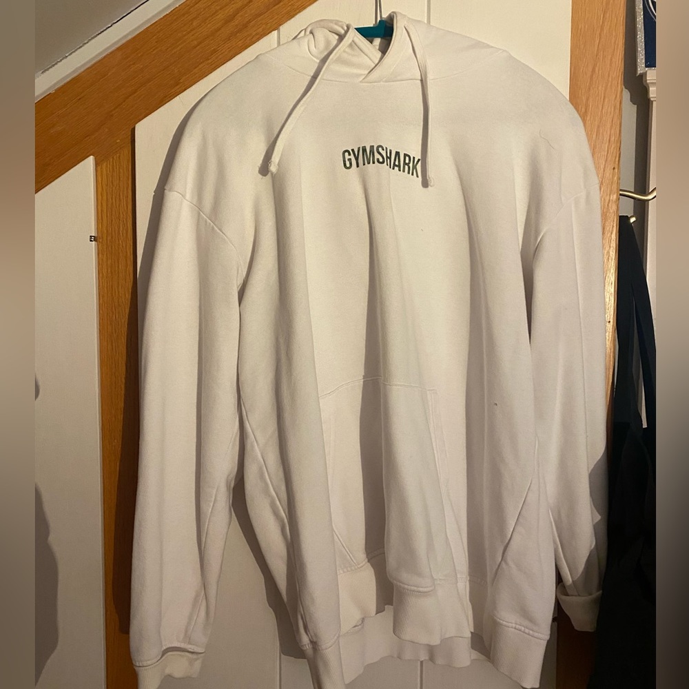 Gymshark Apollo Graphic Oversized Hoodie White